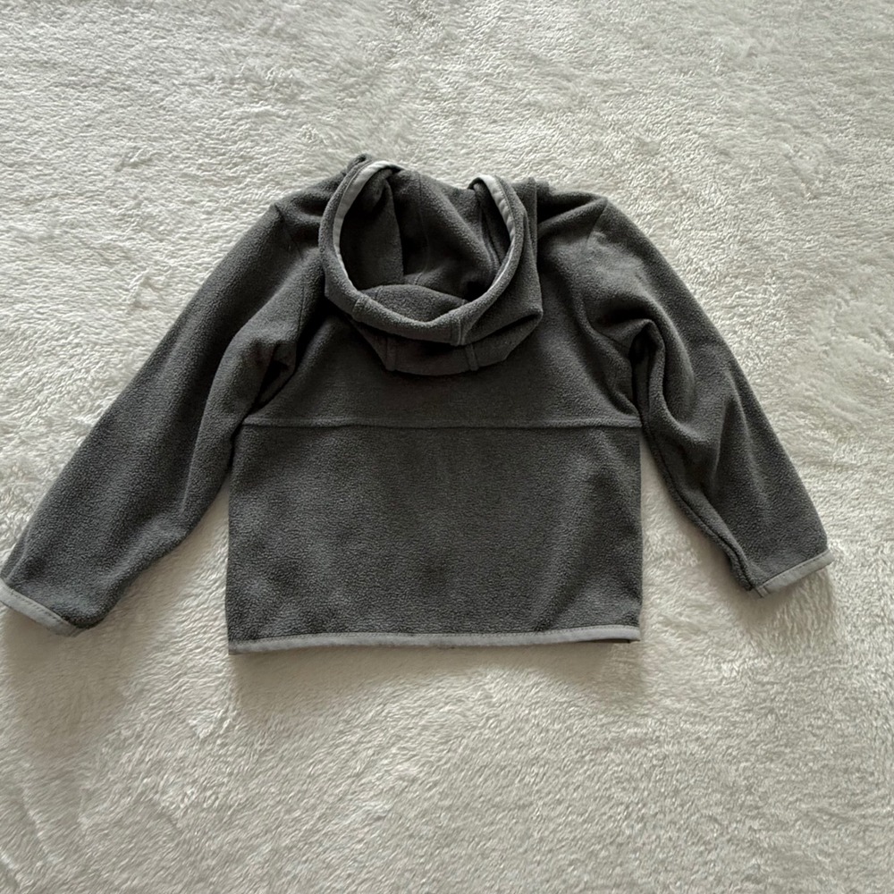 The North Face Kids Glacier Full Zip Fleece Hoodie Gray 18-24 Months NF0A3Y65 - Picture 5 of 6